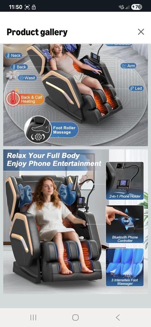 Buy & Sell Bordesley Green Birmingham - Photos for Massage chair Bluetooth + multi functional