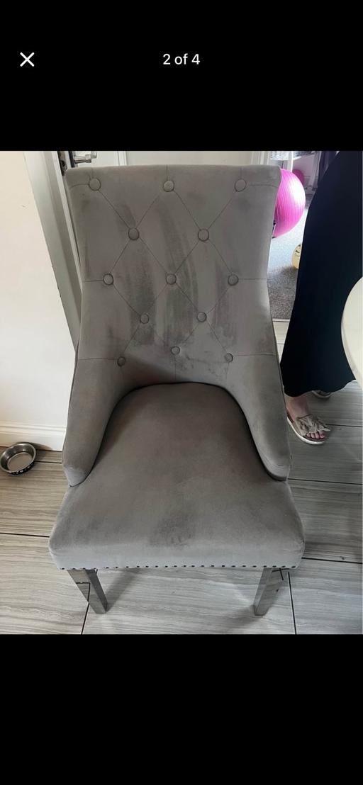 Buy & Sell Camperdown North Tyneside - Photos for 4 chesterfield style dining chairs
