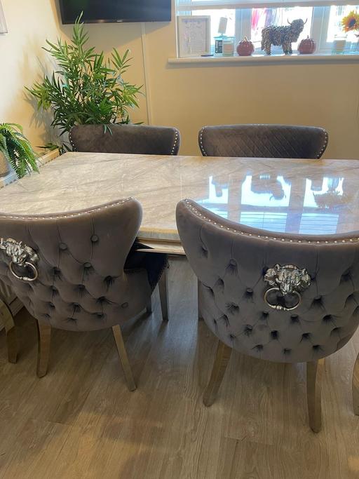 Buy & Sell Leamore Walsall - Photos for marble dining table 4 chairs