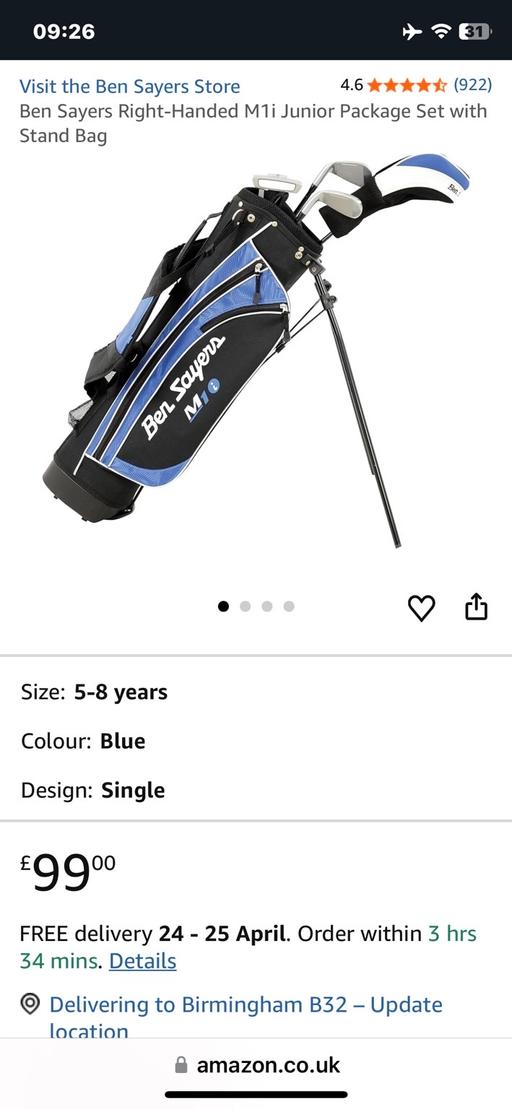 Buy & Sell Selly Oak Birmingham - Photos for Golf clubs ages 5-8 ish