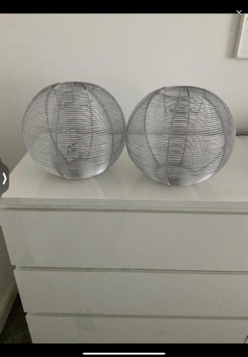  — 2. X Dunelm New wire easy fit lampshades