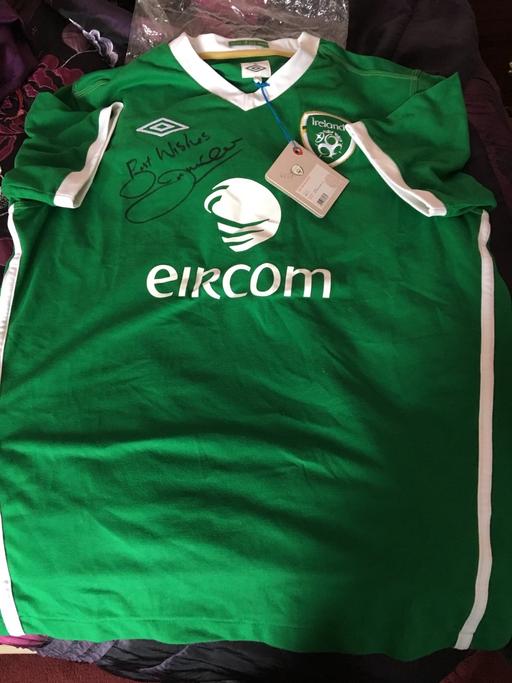 Buy & Sell Blackpool Lancashire - Photos for Jason Mac Ateer signed ROI football shirt vg