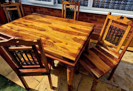 Buy & Sell Kingsthorpe West Northamptonshire - Photos for Solid sheesham wood dining set(Table+4 chair)
