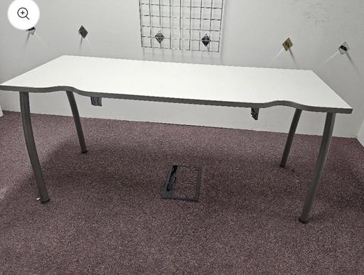 Buy & Sell Waddon South East London - Photos for White Scallop Top Desk 160cm x 60cm or 80cm