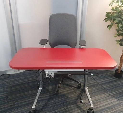 Buy & Sell Waddon South East London - Photos for Red Folding Desk (W= 120cm H= 73cm D= 60cm)