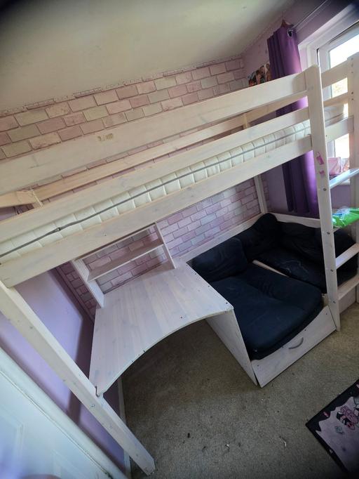 Buy & Sell Measham North West Leicestershire - Photos for Ikea high sleeper with desk & sofa