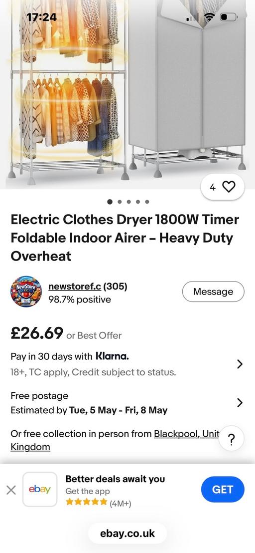 Buy & Sell Wednesfield Wolverhampton - Photos for New heated clothes dryer with cover
