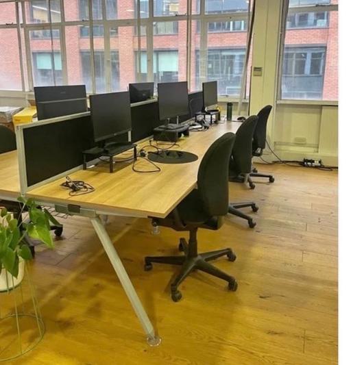 Buy & Sell Waddon South East London - Photos for Pre-Owned Wood Top Finish Desk/s 6 Pods