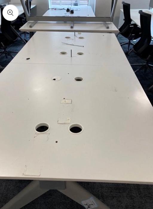 Buy & Sell Waddon South East London - Photos for Four person white pod bank bench office