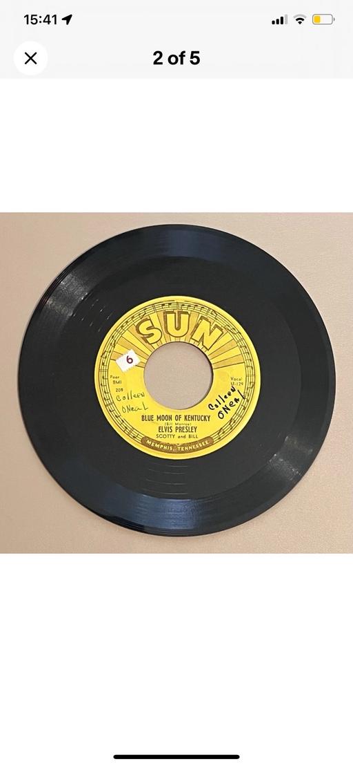 Buy & Sell Thornwood Glasgow - Photos for Elvis sun 1954 that all right and COA VG++