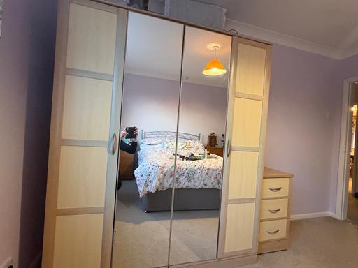 Buy & Sell Gosberton South Holland - Photos for Double wardrobe with bedside cabinet