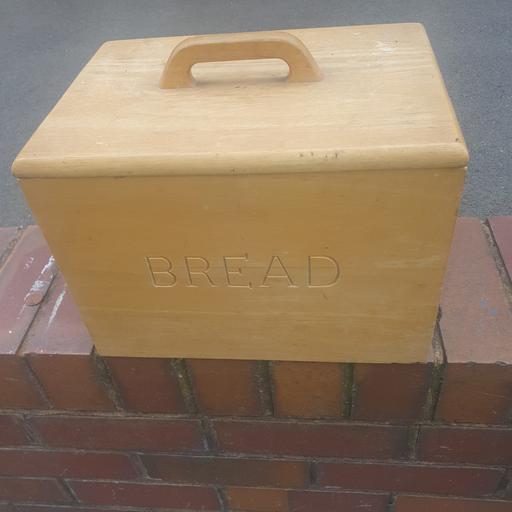 Buy & Sell Pensnett Dudley - Photos for Wooden Bread Bin With Stand Inside , 13 x 10