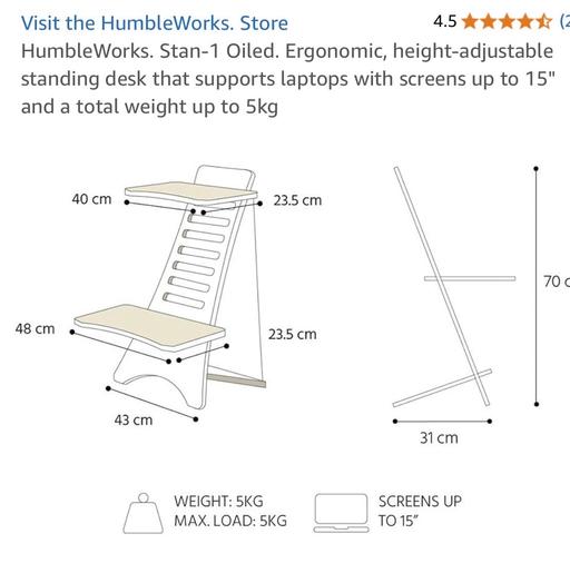 Buy & Sell Stratford East London - Photos for Humbleworks Standing Desk