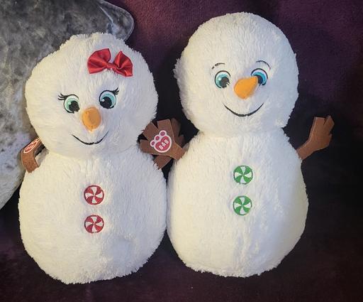 Buy & Sell Wednesfield Wolverhampton - Photos for x2 Build A Bear Snowman Boy And Girl.