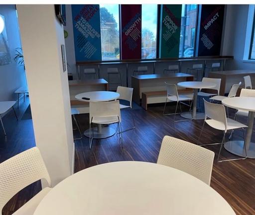 Buy & Sell Waddon South East London - Photos for White Breakout Office Tables 80cm diameter