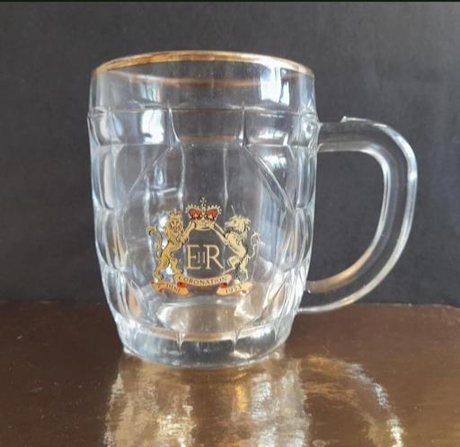 Buy & Sell Bamber Bridge South Ribble - Photos for VINTAGE CORONATION GLASS BEER MUG