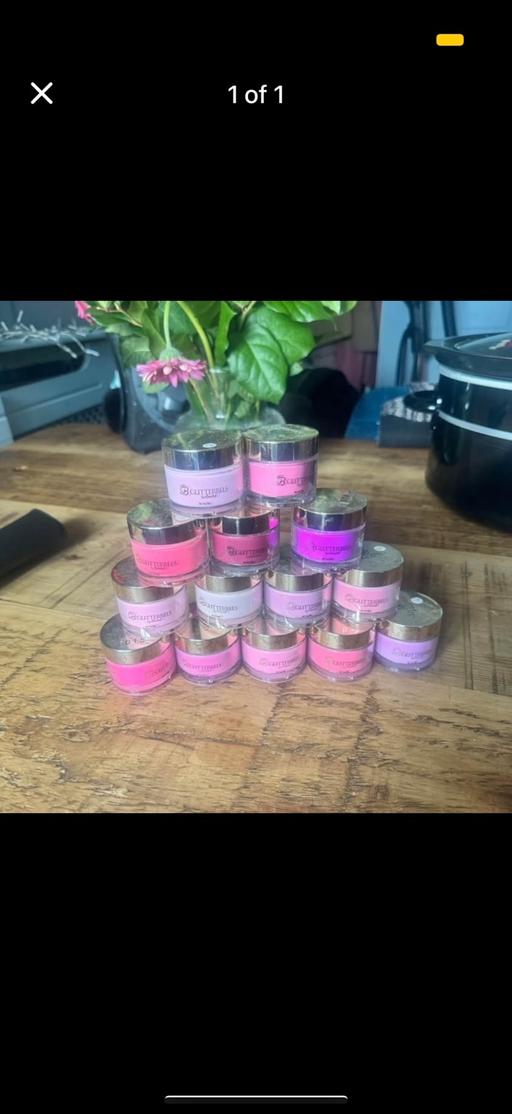  — Colour acrylics by glitter bells
