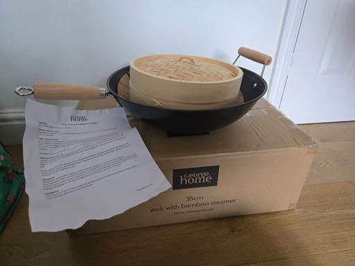 Buy & Sell Knypersley Staffordshire Moorlands - Photos for brand new 35cm wok and bamboo steamer