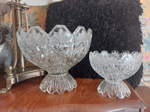 Buy & Sell Quine`s Hill Douglas - Photos for GORGEOUS PR OF VINTAGE CRYSTAL CUT BOWLS