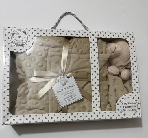 Buy & Sell Heaton Mersey Stockport - Photos for Baby blanket and comforter gift set Beige