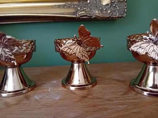 Buy & Sell Quine`s Hill Douglas - Photos for LOVELY SET OF 4 GOLD CANDLE CUPS