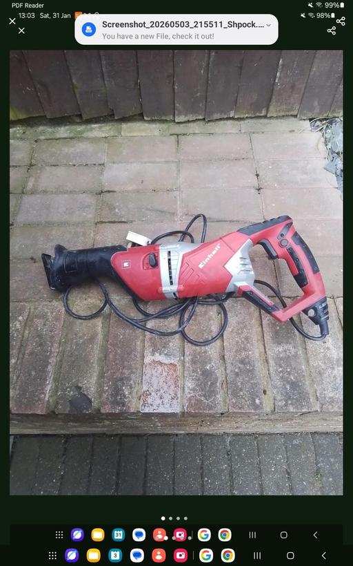 Buy & Sell Allhallows Medway - Kent - Photos for Reciprocating saw