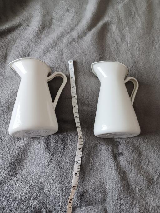 Buy & Sell Eckington North East Derbyshire - Photos for 2 ikea metal cream colour decorative jugs new