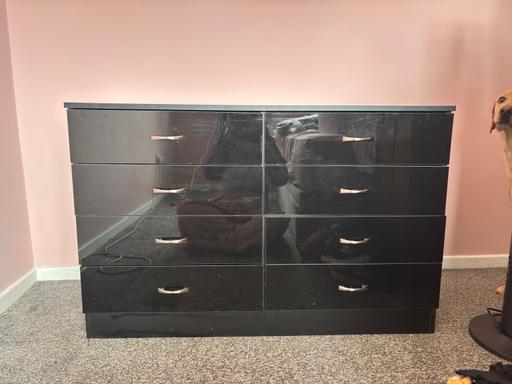 Buy & Sell Swinton Salford - Photos for Black chest of drawers (8X)
