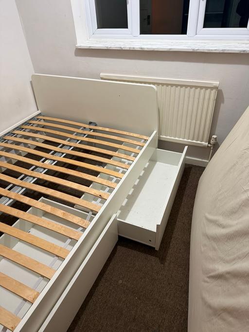 Buy & Sell Temple Fortune North West London - Photos for Ikea Malm bed frame size double in white
