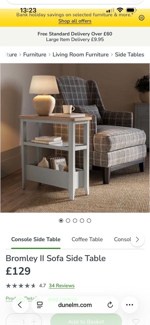 Buy & Sell Bartley Green Birmingham - Photos for Dunelm mill sofa table