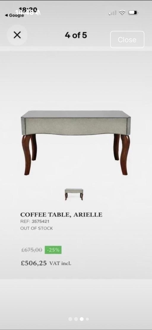 Buy & Sell Duckmanton Chesterfield - Photos for Laura Ashley glass coffee table