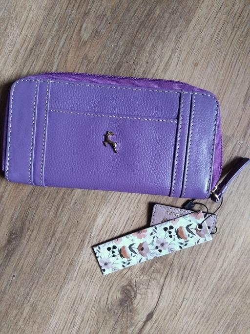 Buy & Sell Fordhouses Wolverhampton - Photos for ashwood real leather zip round purse purple