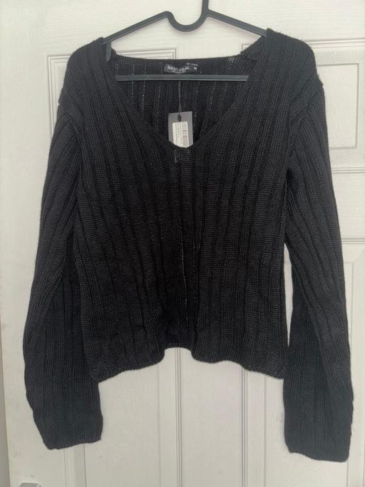 Buy & Sell Birmingham Birmingham - Photos for Women’s jumper cropped black knit size m