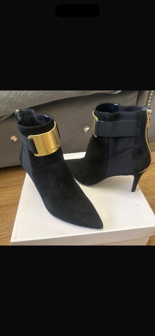 Buy & Sell Enfield Highway Enfield - Photos for Calvin Klein Black Heeled Ankle Boots