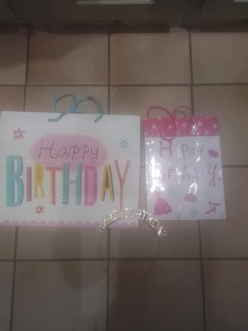 Buy & Sell Streetly Walsall - Photos for TWO HAPPY BIRTHDAY GIFT BAGS AND HAIR BAND