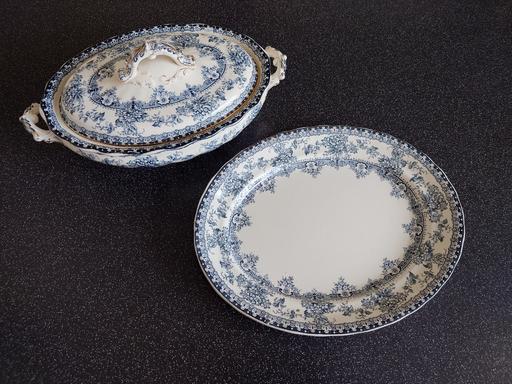 Buy & Sell Woodthorpe Charnwood - Photos for Antique 'Watford' Blue & white tureen & plate