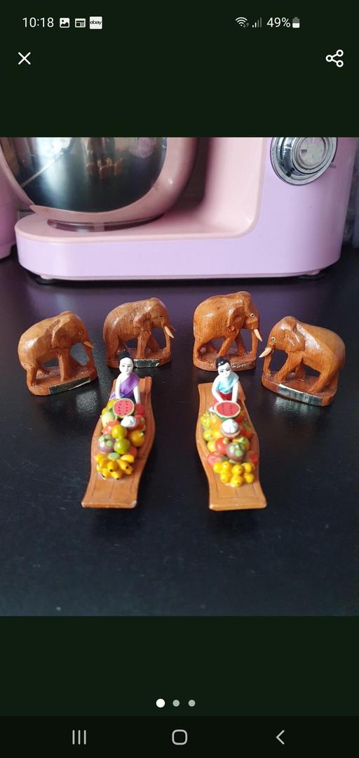 Buy & Sell Upper Gornal Dudley - Photos for oriental carved wood ornaments x 6