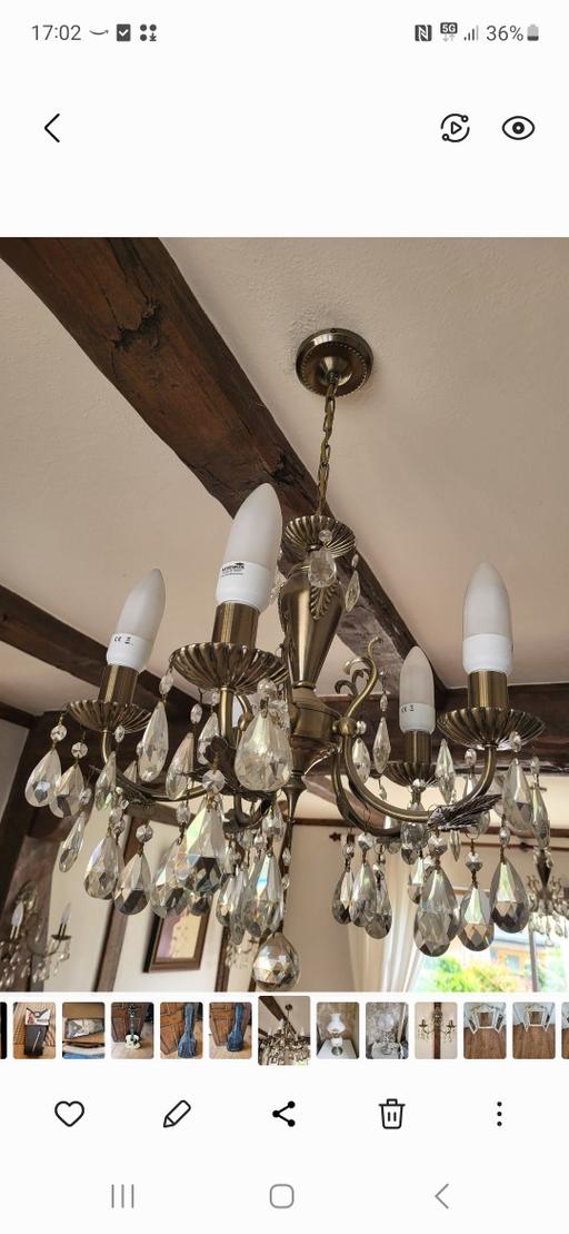 Buy & Sell Freezywater North London - Photos for real brass beautiful chandeliers
