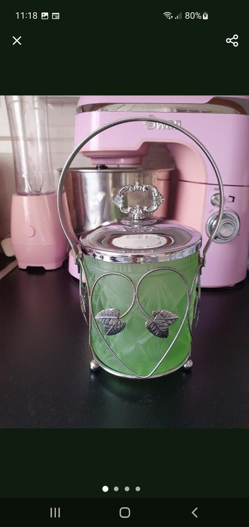 Buy & Sell Upper Gornal Dudley - Photos for vintage glass ice bucket/biscuit/sweet jar