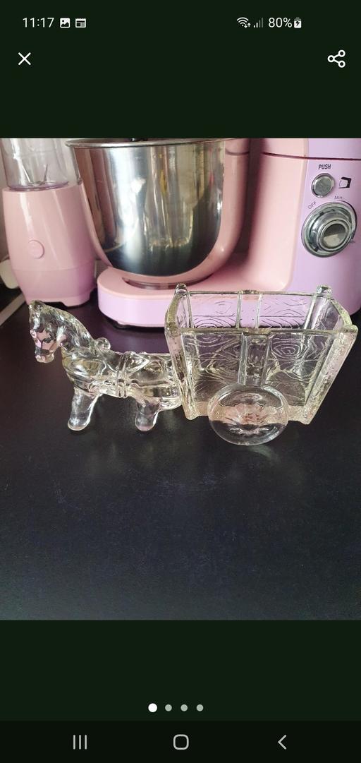 Buy & Sell Upper Gornal Dudley - Photos for vintage 1960s glass horse and cart