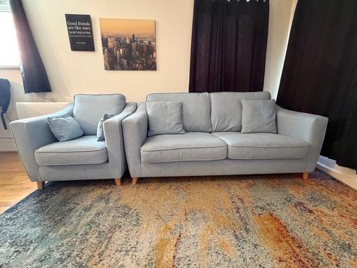 Buy & Sell Netherthorpe Sheffield - Photos for Light blue Sofa and arm chair