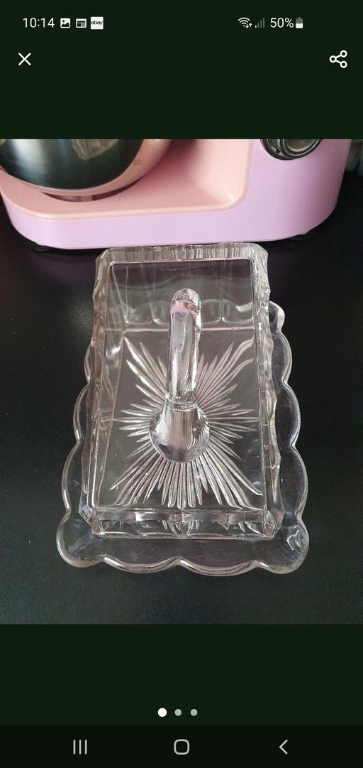 Buy & Sell Upper Gornal Dudley - Photos for vintage glass butter/cheese dish