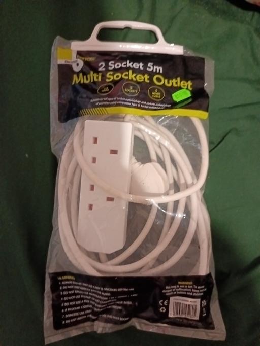 Buy & Sell Peckham South East London - Photos for 2 socket 5m extension lead