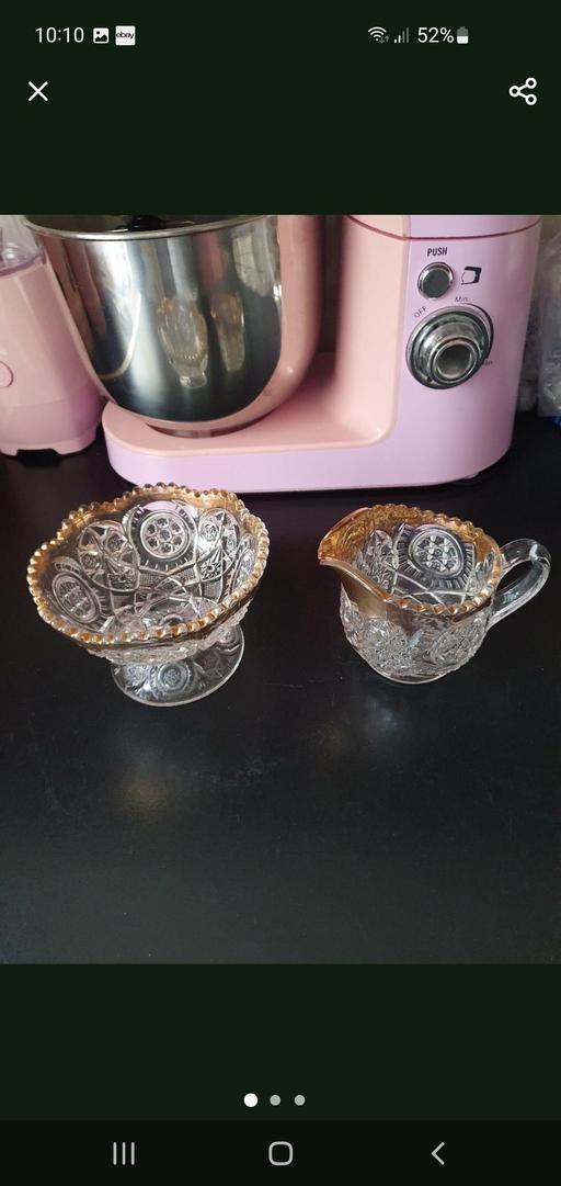 Buy & Sell Upper Gornal Dudley - Photos for vintage glass milk jug &sugar bowl