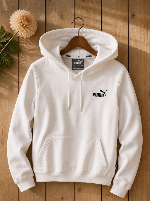 Buy & Sell Walthamstow East London - Photos for PUMA White Hoodie – Minimal & Classic