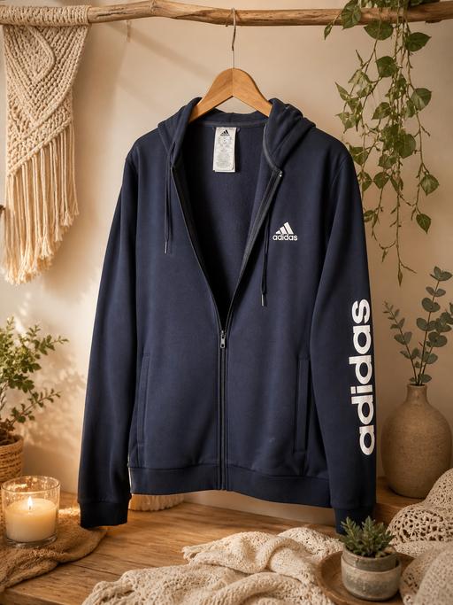 Buy & Sell Walthamstow East London - Photos for Adidas Zip Hoodie Navy Blue L – Clean Minimal