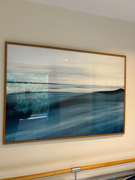 Buy & Sell Westferry East London - Photos for Blue painting in wooden frame