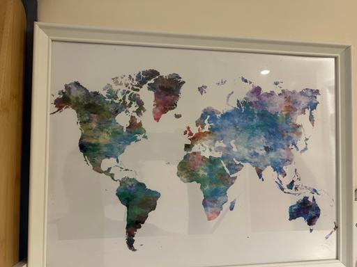 Buy & Sell All Saints East London - Photos for White framed world map