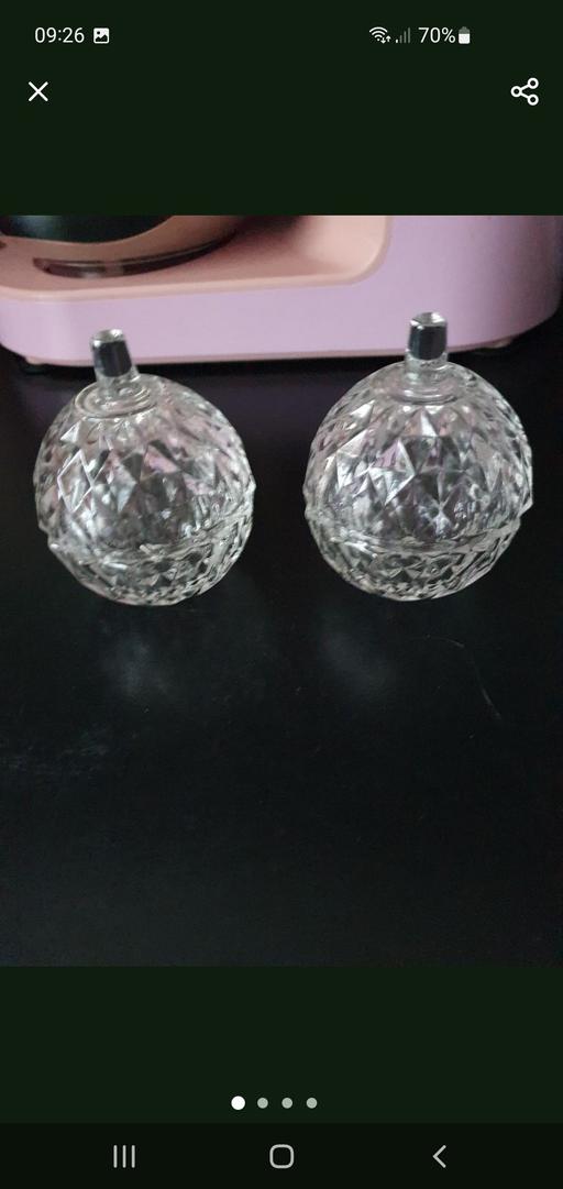 Buy & Sell Upper Gornal Dudley - Photos for vintage pair crystal glass trinket boxes