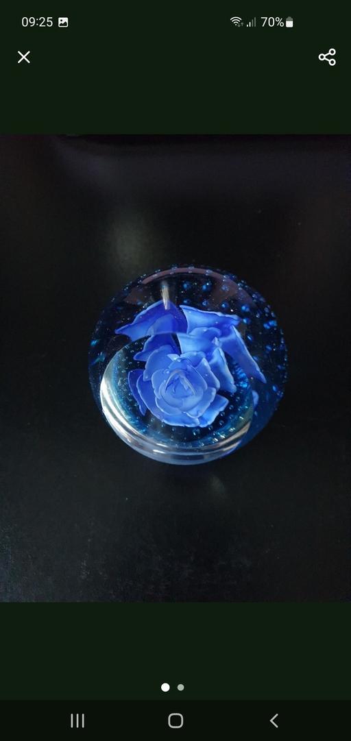 Buy & Sell Upper Gornal Dudley - Photos for blue rose paperweight